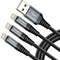 Dasku Lightning Cable 3ft 3Pack Nylon Braided Heavy Duty iPhone Charger Cord Black Compatible with 14/13 / 12/11 Pro Max/X/Xs Max/Xr /8 Plus/ 7 6S...