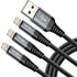 Dasku Lightning Cable 3ft 3Pack Nylon Braided Heavy Duty iPhone Charger Cord Black Compatible with 14/13 / 12/11 Pro Max/X/Xs Max/Xr /8 Plus/ 7 6S...