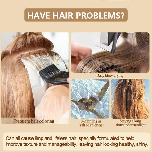 BROUYOUE PURC Magical Hair Treatment Mask,Upgraded Version Hair Roots Treatment Professtional Hair Conditioner,5 Seconds Repairs Soft Hair for Dry...