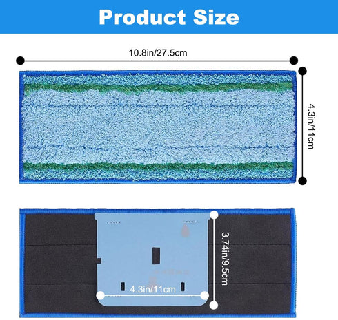 ANBOO 6 Pack Wet Mopping Pads for Irobot Braava Jet M6 Ultimate Robot Mop, Upgraded M6 Wet Sweeping Mop Pads Washable and Reusable Microfiber Repl...