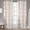 EXCLUSIVE HOME Augustus Metallic Light Filtering Grommet Top Curtain Panel Pair, 54"x108", Off-White...