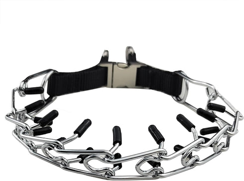 New Prong Dog Collar Metal Prong Dog Training Dog Collar with Metal Quick Release Pet Collar for Dogs Large Size...
