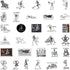 Skull Sticker,62Pcs Skeleton Stickers for Kids -Halloween Sticker Waterproof Vinyl Stickers for Adults Teens Spooky Stickers Stickers for Doodles ...