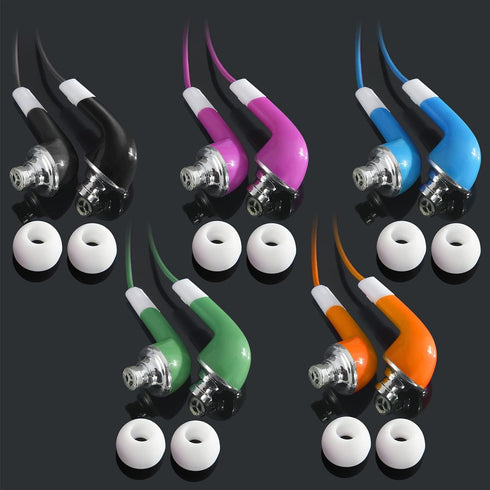 Earbuds Bulk for Kids Students School Classroom 30 Pack, Wholesale Disposable Earphones Headphones for Computers Chromebook iPad PC Android Phone,...