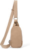 Crossbody Bag - Small Diaper Bag With Plain Ivory Strap, Compact Crossbody Bags for Women & Men, Sling Bag for Women...