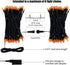 Orange LED Outdoor Halloween Lights, Halloween Decorations, 39 FT 100 LED Mini Lights with 8 Lighting Modes,Connectable String Light Plug in for G...