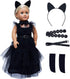 18 Inch Doll Clothes , Black Family Costumes Party Dress Fits 18 Inch Girl Doll Clothes...