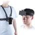 Mobile Phone Chest Mount Harness Strap Holder and Phone Head Mount Holder Kit for Shoot POV/VLOG Compatible with iPhone, GoPro and DJI Action 2 Ca...