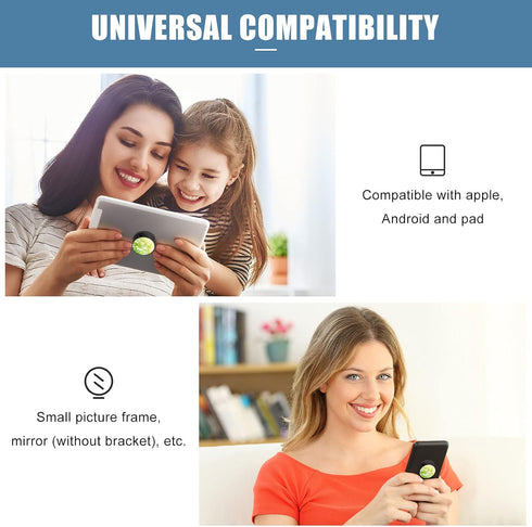 65 Pieces Sublimation Phone Holders Collapsible Phone Grip Holder Adhesive Finger Phone Stand Brackets with Double-Sided Tape for Most Smartphones...