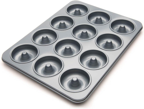 Fox Run Non-Stick Mini Donut Pan, 12-Cavity Donut Mold, Makes 2" Bite Sized Donuts...