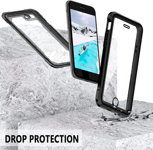 for iPhone SE 2022 Case/SE 2020 Case/iPhone 7/8 Case Waterproof Shockproof,with Built-in Screen Protector,Full Body Heavy Duty Protective Phone Ca...