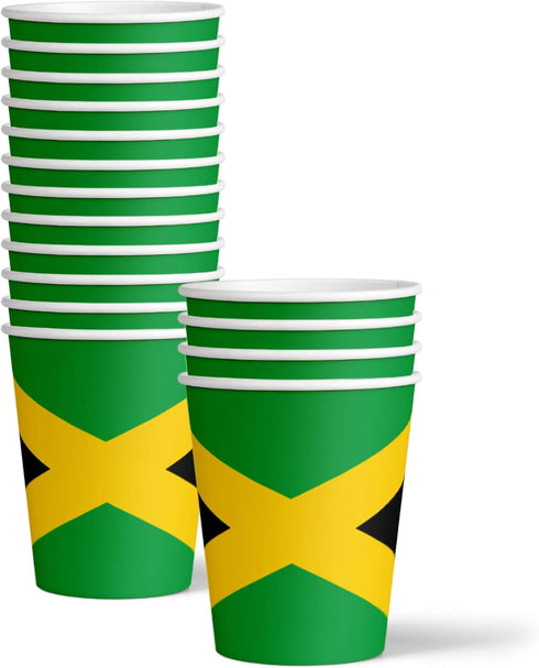 Jamaican Flag Jamaica Birthday Party Supplies Set Plates Napkins Cups Tableware Kit for 16...