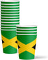 Jamaican Flag Jamaica Birthday Party Supplies Set Plates Napkins Cups Tableware Kit for 16...