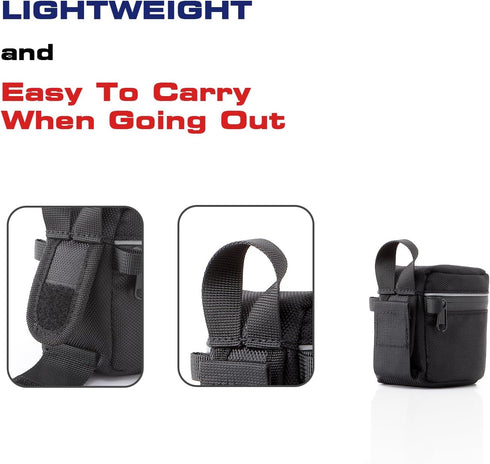 Camera Lens Case Lens Bag Compatible with Canon EF 24mm f 2.8/EF 50mm F 1.8¢ò, Nikon 35mm f1.8G/50mm f 1.8D/50mm f 1.4 and other Camera Lens Below...