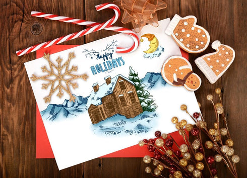 Merry Christmas Clear Stamps for Card Making and Photo Album Decorations, Christmas Tree Stamps, Reindeer Snowman Transparent Silicone Stamps for ...