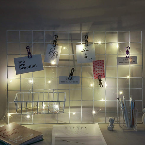 GBYAN Wall Grid Panel Accessories Wire Grid Baskets Shelf Organizer for Wire Board, White...