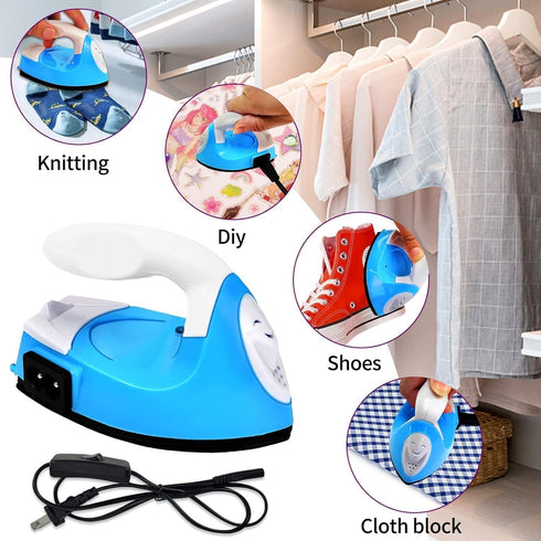 Mini Heat Press Iron Machine,Portable Mini Electric Iron,Small Heat Press Iron,Mini Iron Press for Clothes Shoes Bags Hats,Iron Press Machine for ...
