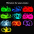 MaxLax EL Wire Orange, 9.8ft/3m Portable Battery Pack Neon Light Strip 360° Cuttable Glowing Rope Lights for Parties, Halloween, DIY Decoration...