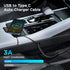 aceyoon 2-5ft Coiled USB C Cable, USB to USB C Auto Charging Cable, QC 3.0 Fast Charging Retractable Right Angle Type C Cable for Car, Compatible ...