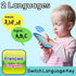 Baby Phone Toy English & French Learning for Toddlers 1 2 3 Years Old, Learn French Francais ABC Numbers Animal Sounds, Interactive Bilingual Cell...