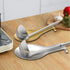 Stainless Steel Spoon Rest, Spatula Ladle Holder, Stainless Steel Utensil Spoon Rest Holder, Brushed Finish, Dishwasher Safe 9.8 x 3.7 Inch (Silve...