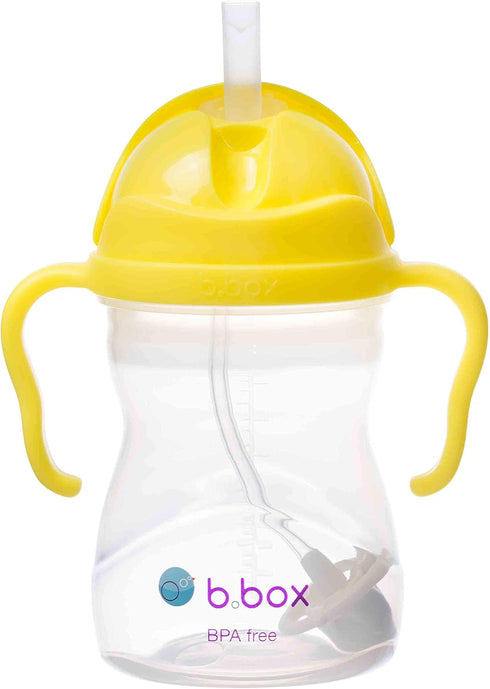 b.box Sippy Cup with Weighted Straw. Drink from any Angle, Leak Proof, Spill Proof, Easy Grip. BPA Free, Dishwasher Safe. For Babies 6m+ to Toddle...
