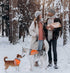 Reflective Dog Bandana Velcro Safety Scarf 2 Pack Orange Dog Reflective Gear...