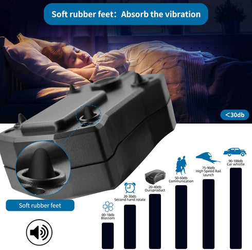 Aquarium Air Pump,Marpros Air Pump for Fish Tank 2 Outlet,Adjustable air bubbler for Fish Tank,Super Quiet Oxygen Pump for Aaquarium 20 to 40 Gall...