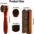 Shoe Brush, Shoe Cleaning Brush, 2 Pieces Horsehair Shoe Brush, Boot Brush, Horse Hair Brush for Leather, Shoe Brushes for Cleaning, Leather Shoes...