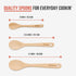 Chef Pomodoro Wooden Spoons for Cooking 3-Piece Set, Solid Beechwood Cooking Utensils | 12-Inch, 10.5-Inch, 8-Inch Wooden Utensils Set, Beechwood ...