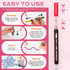 Jim&Gloria Girls Gifts Outline Markers - Birthday Teen Trendy Stuff, Double Line Silver Metallic Glitter Paint Pens Set + Stencils, DIY Crafts Scr...