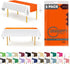 Orange 6 Pack Premium Disposable Plastic Table Runner 14 x 108 Inch. Table Runner for Dinner Parties & Events by Grandipity...