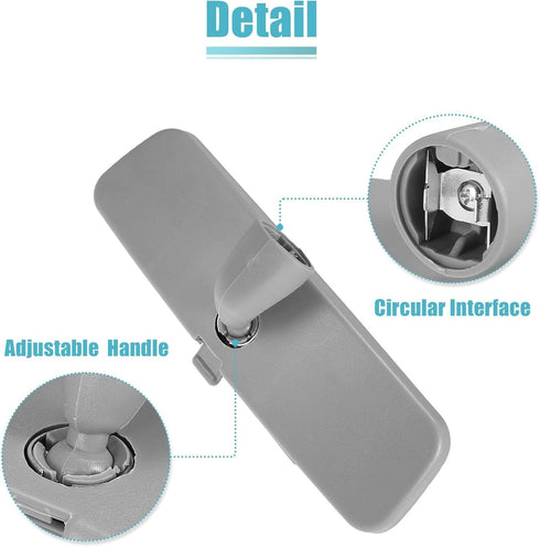 X AUTOHAUX Rear View Mirror Car Interior Inner Rearview Mirror Gray for Volkswagen Passat B5 1999-2005 for Jetta MK4 1999-2004 for Golf MK4 1999-2...