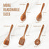 5 PCS Wooden Spoons for Cooking Natural Teak Kitchen Utensils Smooth Non-Stick Surface Cooking Utensils Set Soft Comfort-Grip Wooden Utensils for ...