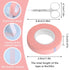 6 Rolls Lash Tape, Makeup Adhesive Tape for Eyeshadow, 1/2''x9.8 Yards Eyelash Tapes, Eyeshadow Tape for Eye Makeup with Eyebrow Scissors, Pink...