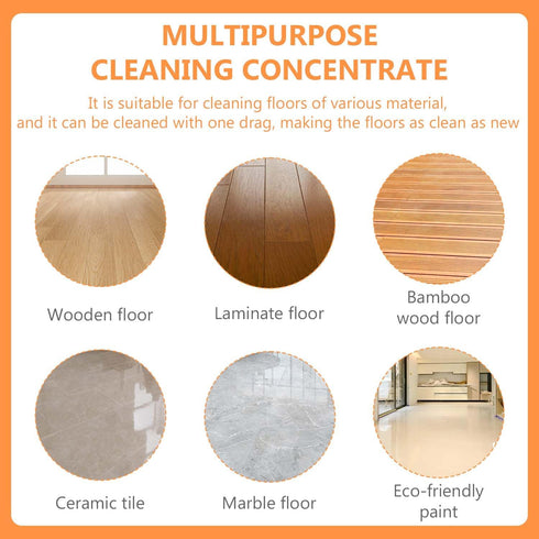 2Pcs Momeng Floor Cleaner Orange, Floor Cleaner Liquid Momeng, Powerful Decontamination Floor Cleaner, Natural Hardwood Floor Stain Cleaner...