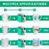 Mudder 3 Pieces 3D Sublimation Silicone Mug Wraps, 11 oz 12 oz and 15 oz Green Transfer Mug Mold Cup Clamp Fixture for Printing Cups Tumblers Subl...