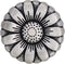 Bezelry 12 Pieces Morning Flower Metal Shank Buttons. 20mm (3/4 inch) (Antique Silver)...
