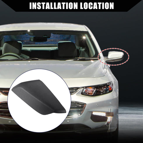No.84026841 Car Rearview Mirror Cover Cap for Chevy Malibu 2016-2017 / Driver Left Side Rearview Mirror Housing/Plastic / 1 Pcs Matte Black...
