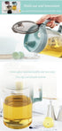 TENTA KITCHEN Olive Oil Vinegar Syrups Bottle Dispenser Cruet - 650ml(22Oz) Oil Bottle Glass With No Drip Plastic Bottle Spout And Protective Cap...