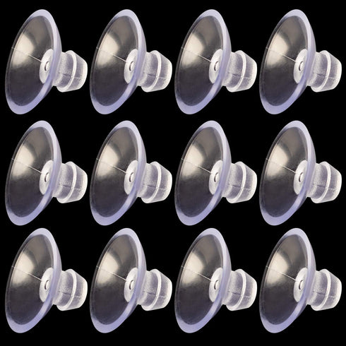 ANCIRS 30 Pack 20mm Suction Cups for Glass Table Tops, Rubber Transparent Anti-Collision Sucker Pad Without Hooks for Home Decoration...