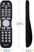 Philips Universal Remote Control for Samsung TV, Blu-ray, Soundbar, Cable/Satellite, Streaming Players, Roku Boxes, and More, 30 Ft Find-It Featur...