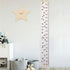 Kids Growth Chart, Wood Frame Fabric Canvas Height Measurement Ruler from Baby to Adult for Child's Room Decoration 7.9 x 79in (7.9 x 79in, Triang...