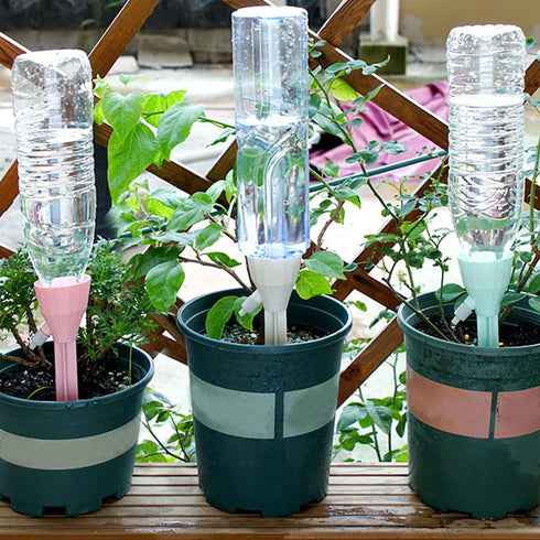 3PCS Self Plant Watering Spikes, Drip Irrigation Watering Devices with Slow Release Control Valve Switch for Indoor & Outdoor Plants Vacation Auto...