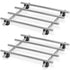 2 Pcs Metal Trivets for Hot Dishes – Stainless Steel Trivet Set | 7" x 7", Heat & Rust-Resistant | Rubber Anti-Slip Feet for Countertops & Tables ...
