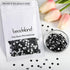 beadsland Flat Back Crystal Rhinestones Round Gems, Black (4.6-4.8mm) SS20/1440pcs...