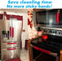 Volecy Refrigerator Door Handle Covers, Set of 5 Washable Red Cloth Decorations Keep Kitchen Appliance Clean for Fridge Microwave Stove Bathroom Handles Keep Off All Stains Dust Dirty Fingerprint