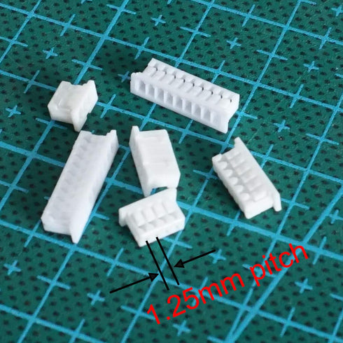 1.25mm Pitch Connectors and Pre-Crimped Cables Compatible with JST Molex PicoBlade 1.25mm for Pixhawk Silicone 15cm Wire...