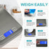 Food Scale, 11lb Kitchen Scale with 6 Units Tare Function & LCD Display, 0.05oz/1g Stainless Steel Digital Food Scale Grams and Ounces for Baking,...