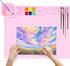 Silicone Craft Mat with Collapsible Cup - 20"X16" Non-Stick Surface for Painting, Sculpting, and Resin Hot Glue Projects-Ideal for Adults and Kids...